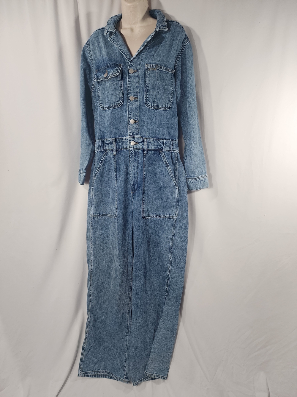 Universal Thread Light Blue Denim Utility Jumpsuit